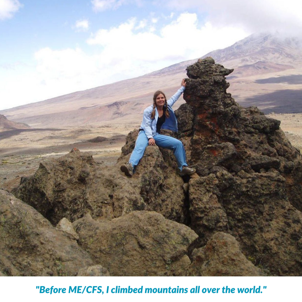 April used to climb mountains before ME/CFS