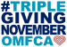 triple giving NOVEMBER OMFCA stacked new heart OMF Canada Triple Giving November logo